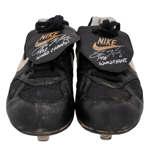 Tino Martinez Signed 1998 Game Used NY Yankees Cleats With Steiner & PSA DNA COA