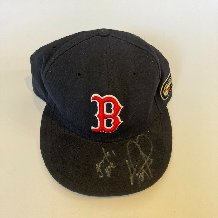 David Ortiz Signed 2007 World Series Game Used Baseball Hat MEARS & Beckett COA