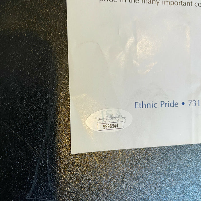 Sid Luckman & Mark Spitz Jewish Athletes Signed Photo With JSA COA