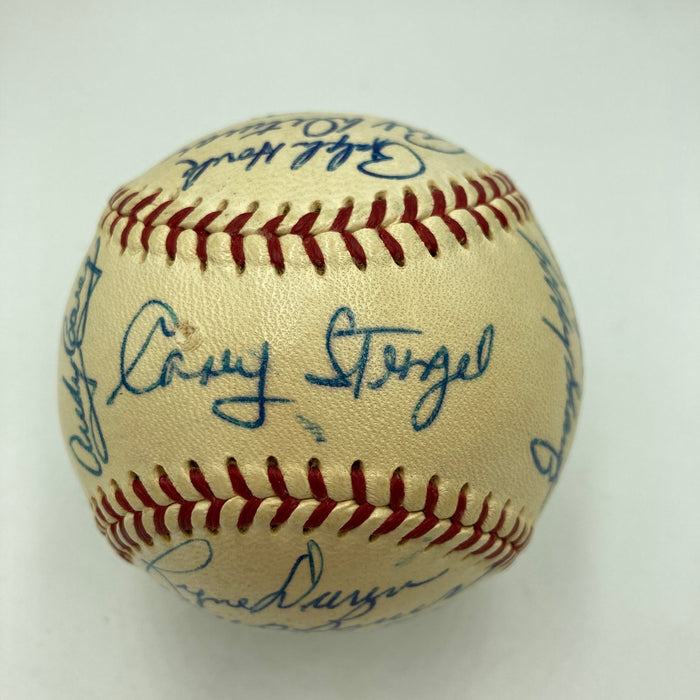 1958 New York Yankees World Series Champs Team Signed Baseball PSA DNA COA