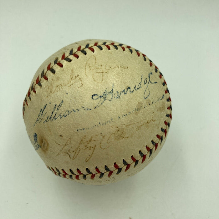 1933 New York Giants World Series Champs Team Signed Baseball Mel Ott JSA COA