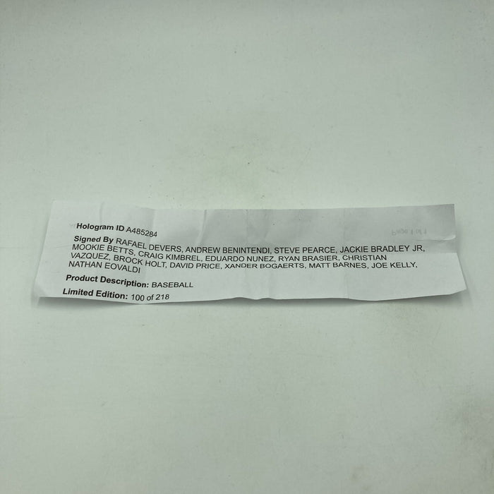 2018 Boston Red Sox World Series Champs Team Signed Baseball Fanatics Certified