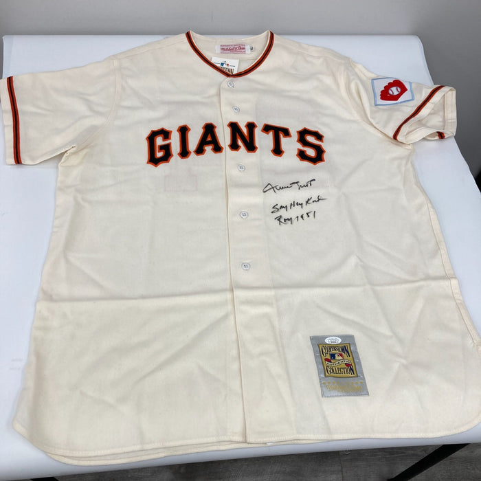 Willie Mays "Say Hey Kid, ROY 1951" Signed Inscribed Authentic Giants Jersey JSA