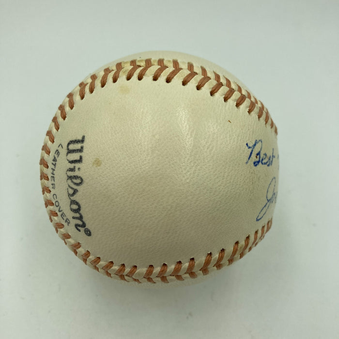 Beautiful Joe Gordon Single Signed Baseball JSA COA Hall Of Fame