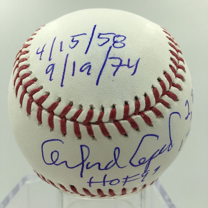 Orlando Cepeda Signed Heavily Inscribed Stat Baseball MLB AUTHENTICATED