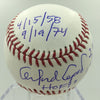 Orlando Cepeda Signed Heavily Inscribed Stat Baseball MLB AUTHENTICATED
