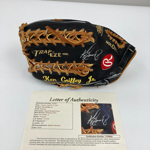 Ken Griffey Jr. Signed Rawlings Game Model Baseball Glove #19/60 JSA COA