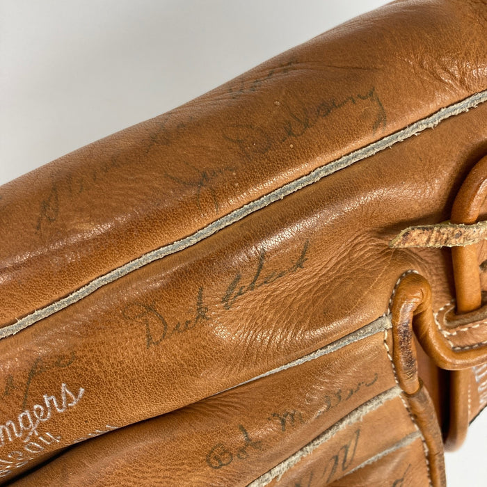 1954 New York Yankees Team Signed Baseball Glove 55 Sigs Mickey Mantle PSA DNA