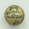 Magnificent Oklahoma Natives Stars Signed Baseball Carl Hubbell 6 Sigs JSA COA