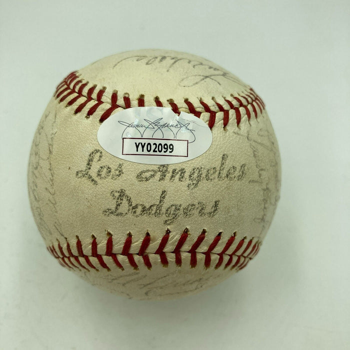 1963 Los Angeles Dodgers World Series Champs Team Signed Baseball JSA COA