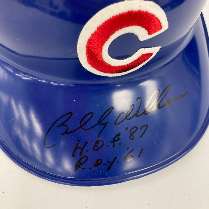 Billy Williams HOF 1987 ROY 1961 Signed Chicago Cubs Game Model Helmet Tristar