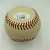 Roger Staubach Signed Vintage 1950's American League Baseball JSA COA
