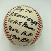 The Finest Willie Mays Signed Heavily Inscribed Career STAT Baseball Beckett COA