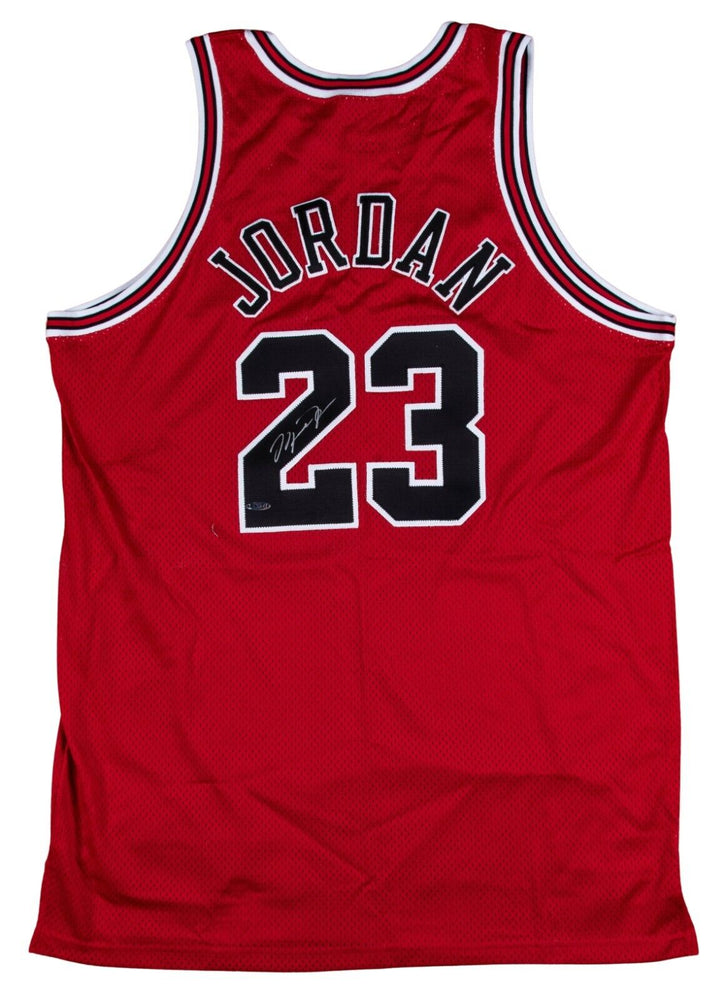 Michael Jordan Signed 1997 98 Pro Cut Chicago Bulls Jersey UDA Upper D Showpieces Sports