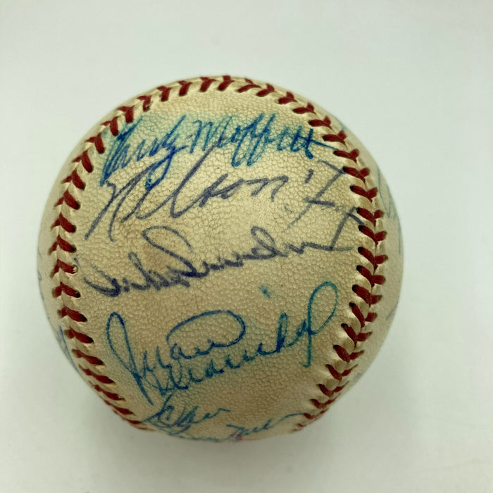Willie Mays Joe Medwick Nellie Fox 1960's HOF Legend Multi Signed Baseball JSA
