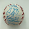 Vintage 1986 New York Mets World Series Champs Team Signed Baseball JSA COA