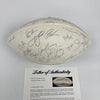 1985 Super Bowl Champs Chicago Bears Team Signed Football Walter Payton PSA DNA