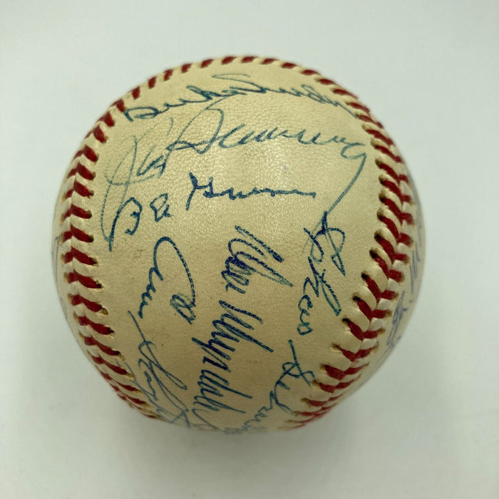Hank Greenberg Stan Musial Yogi Berra HOF Multi Signed Baseball 27 Sigs JSA COA