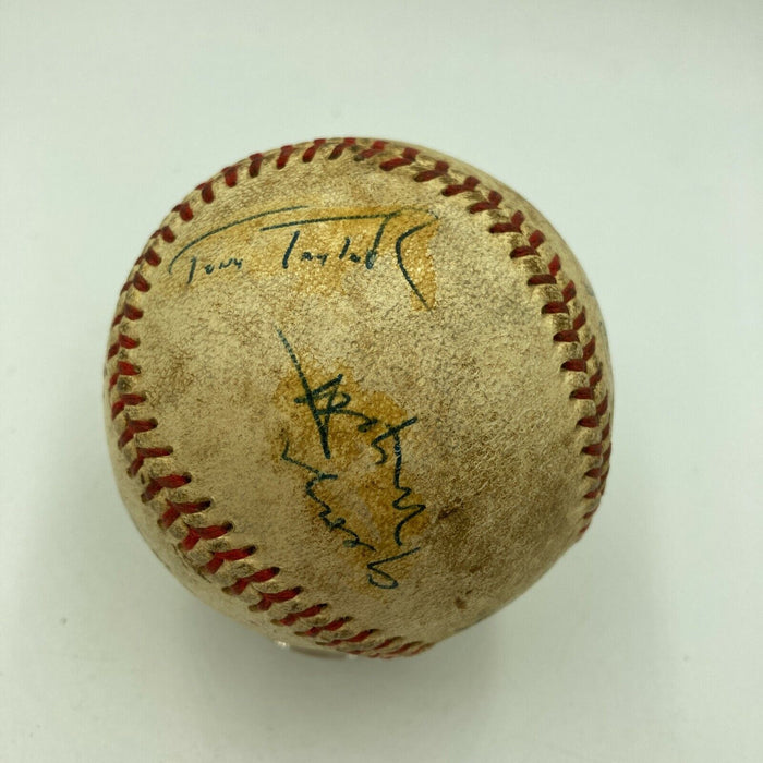 1966 Philadelphia Phillies Team Signed Baseball Richie Ashburn & Jim Bunning