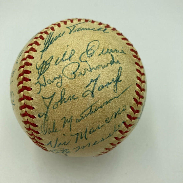 Willard Brown Negro League Hall Of Fame 1956 Team Signed Baseball JSA COA