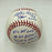 Whitey Herzog Signed Heavily Inscribed Stat MLB Baseball JSA COA