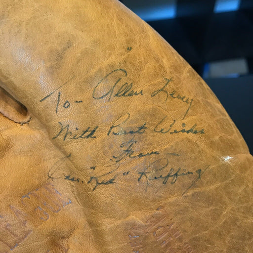 Red Ruffing Signed Autographed 1930's Game Model Baseball Glove With JSA COA