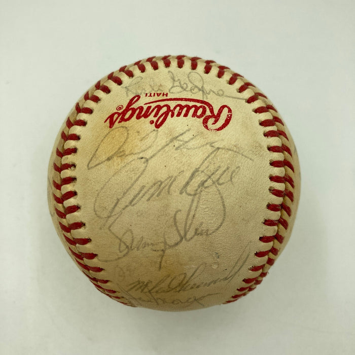 1986 Boston Red Sox AL Champs Team Signed 1986 World Series Game Baseball