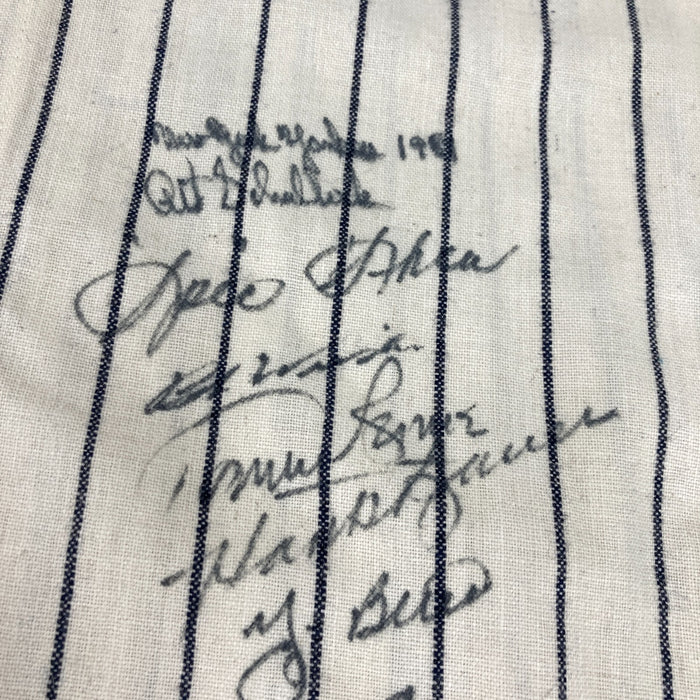 1951 New York Yankees & Giants W.S. Champs Team Signed Jersey PSA DNA MINT 9