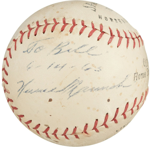 Heinie Manush Single Signed 1960's Baseball PSA DNA COA Hall Of Fame