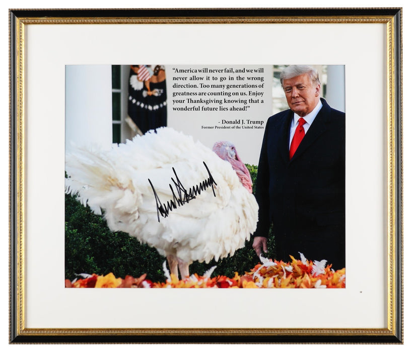 Magnificent President Donald Trump Full Name Signed Large 20x30 Photo JSA COA