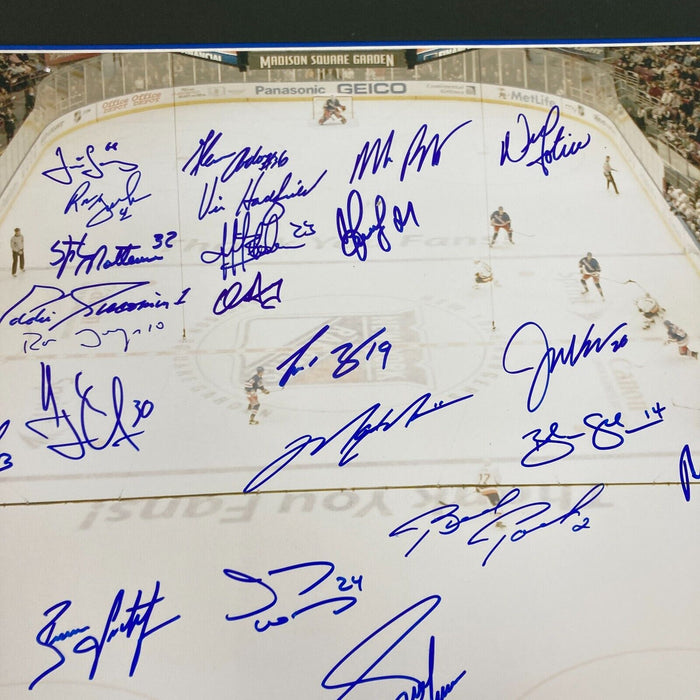 New York Rangers Legends Signed 20x24 Photo Jagr Messier Lundqvist 26 Sigs JSA