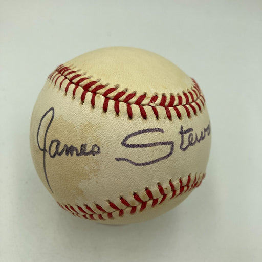 James Jimmy Stewart Signed National League Baseball JSA COA Movie Star Celebrity