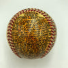 Beautiful Warren Spahn Hand Painted George Sosnak Folk Art Signed Baseball