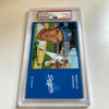 Leo Durocher Signed Autographed Brooklyn Dodgers Postcard PSA DNA