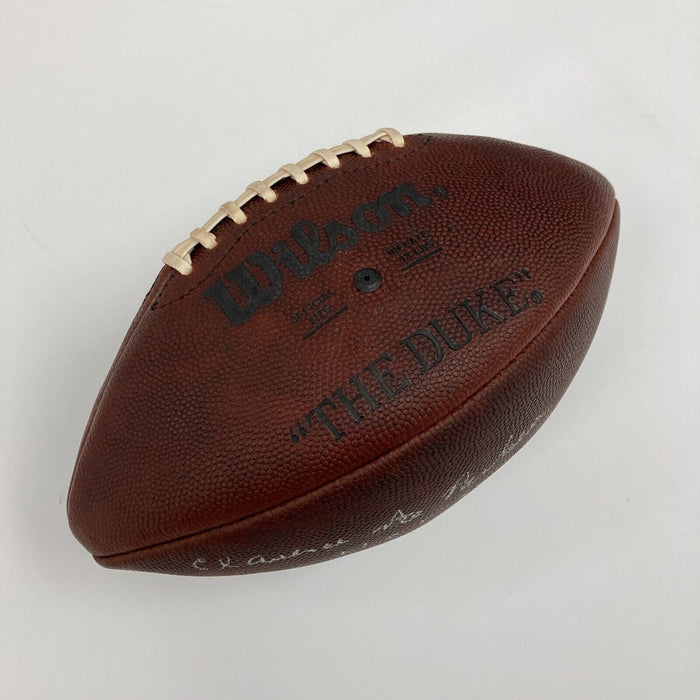 Ace Parker HOF 1972 Full Name Signed Wilson NFL Game Football JSA COA