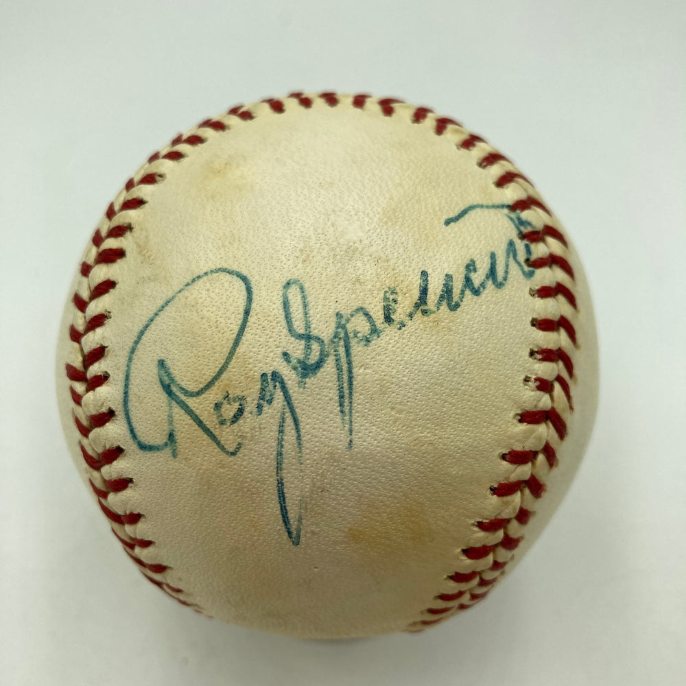 Roy Spencer Single Signed Baseball New York Giants Pittsburgh Pirates JSA COA