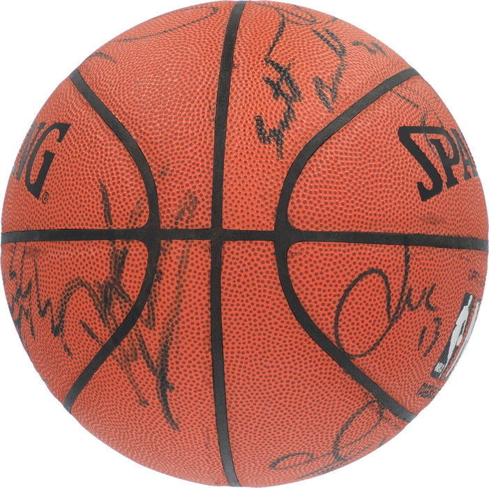 Michael Jordan 1997-98 Chicago Bulls Team Signed Basketball "The Last Dance" JSA