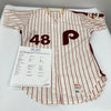 Willie Hernandez Shane Rawley Game Used Philadelphia Phillies Jersey MEARS A10