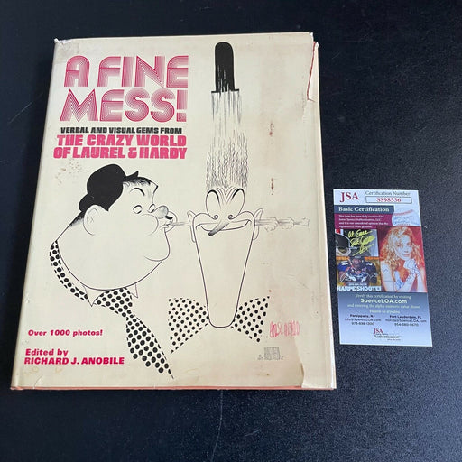 Al Hirschfeld Signed Laurel & Hardy Book Caricaturist With JSA COA