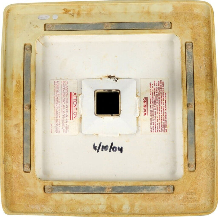 Bernie Williams Signed 2,000th Hit Game Used Base Steiner COA