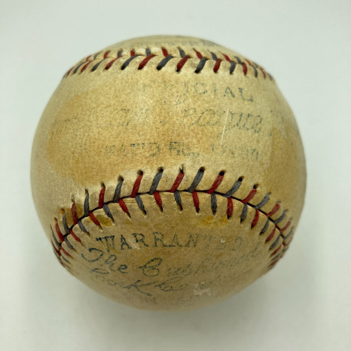 Lefty Grove Playing Days Signed 1929 American League Baseball JSA COA