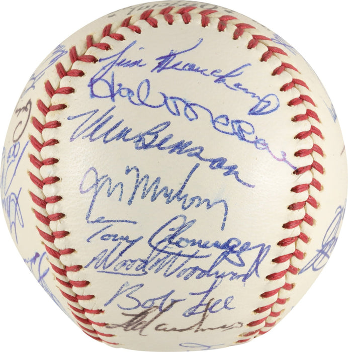 The Finest 1968 Cincinnati Reds Team Signed Baseball Johnny Bench Rookie PSA