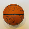 1997-98 Houston Rockets Team Signed Basketball Olajuwon Charles Barkley JSA