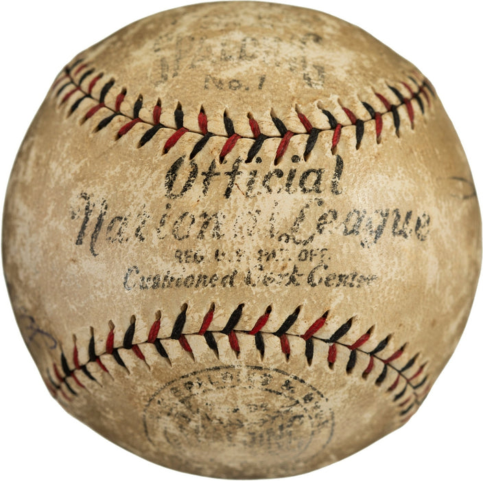 Rare Hack Wilson Single Signed 1930 National League Baseball PSA DNA & JSA COA
