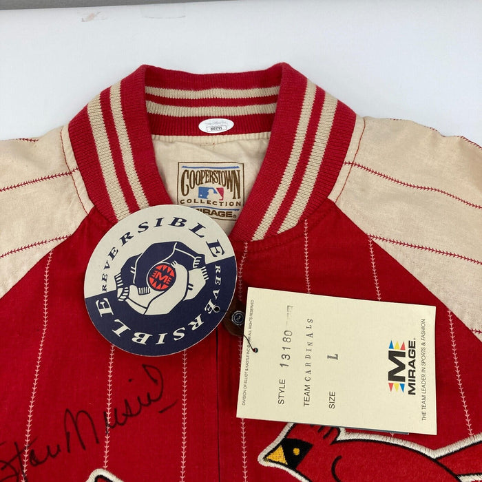 Stan Musial Signed St. Louis Cardinals Cooperstown Collection Jacket JSA COA