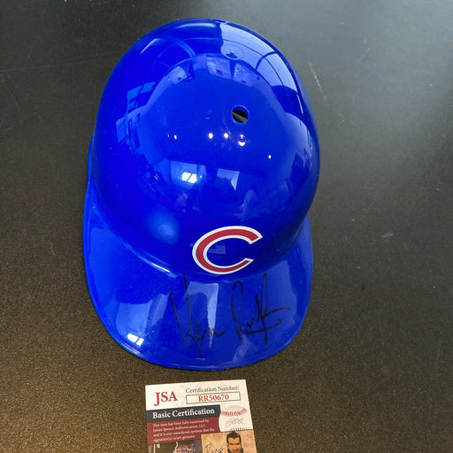 Ken Rudolph Signed Full Size Chicago Cubs Baseball Helmet 1969 Cubs JSA COA
