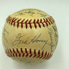 Hank Aaron 1959 Milwaukee Braves Team Signed National League Baseball JSA COA