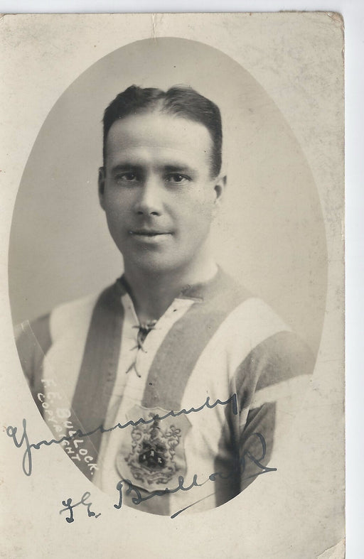 Rare 1920's Original Huddersfield AFC F E Bullock Signed Autographed Postcard