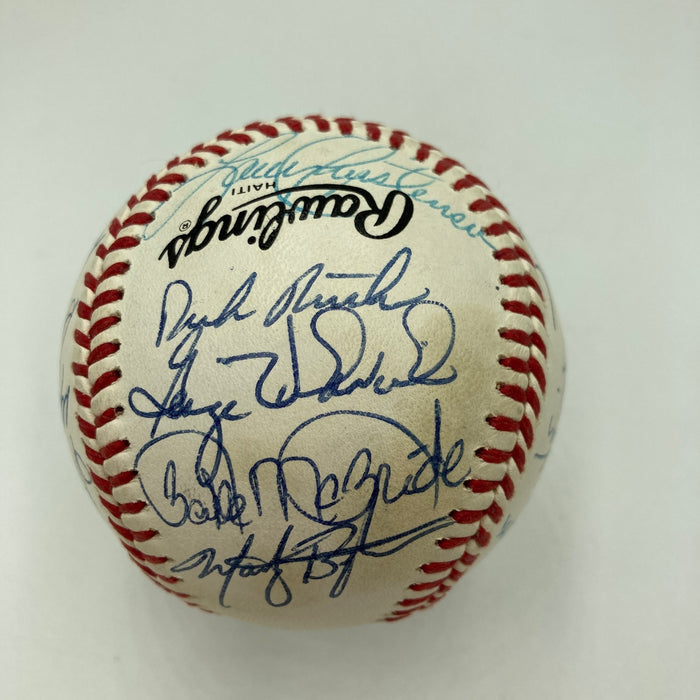 1980 Philadelphia Phillies World Series Champs Team Signed Baseball JSA COA