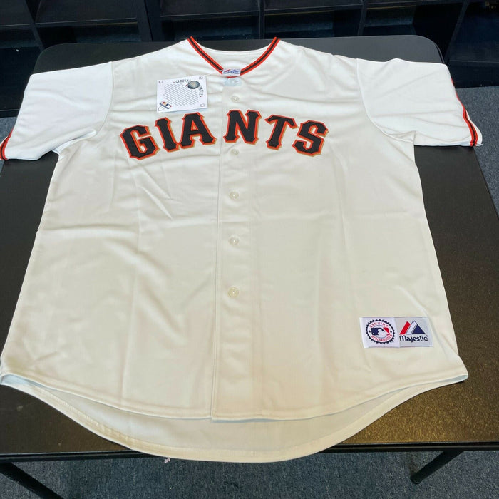 Willie Mays Signed Authentic Majestic San Francisco Giants Jersey With JSA COA